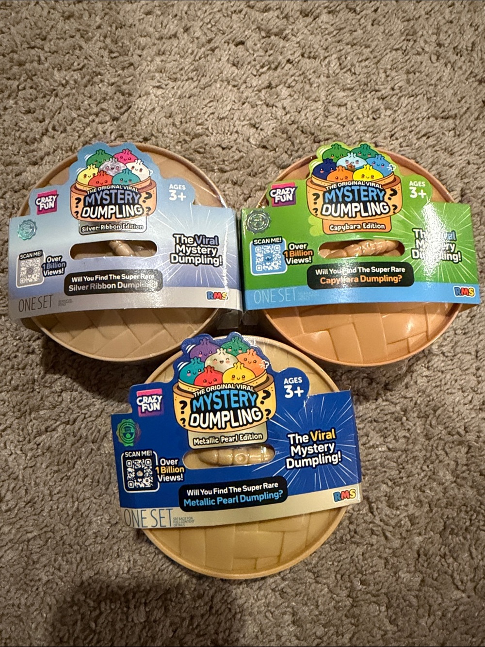 3 RMS Mystery Squishy Dumplings